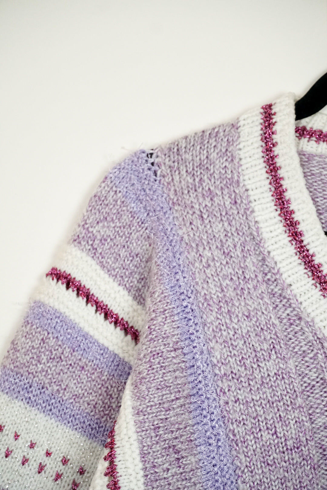 Pull en maille lila  lurex