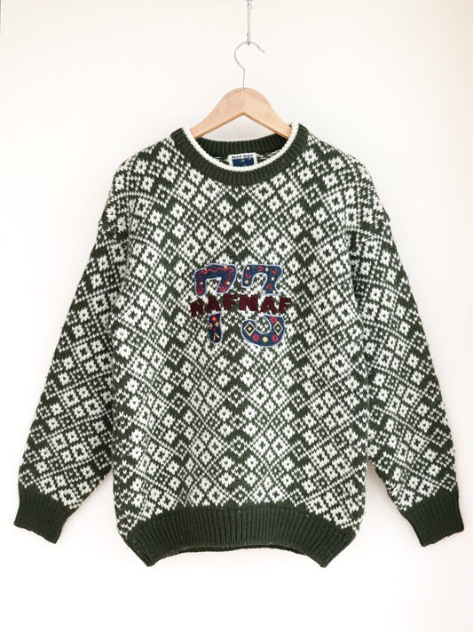 Pull Naf Naf vert sapin
